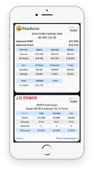 Laser Appraiser Dealer Studio feature screenshot