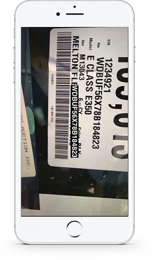 Laser Appraiser VIN Scanner feature screenshot